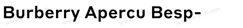 Burberry Apercu Besp字体转换 Burberry Apercu Besp字体转换